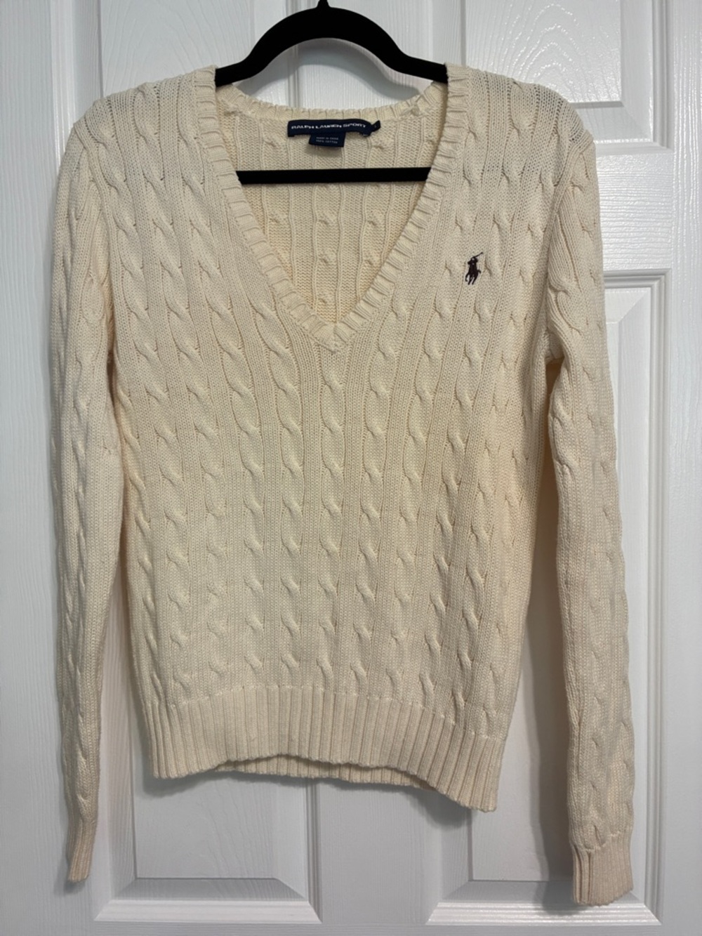 Real Ralph Lauren sport v-neck sweater 100%cotton